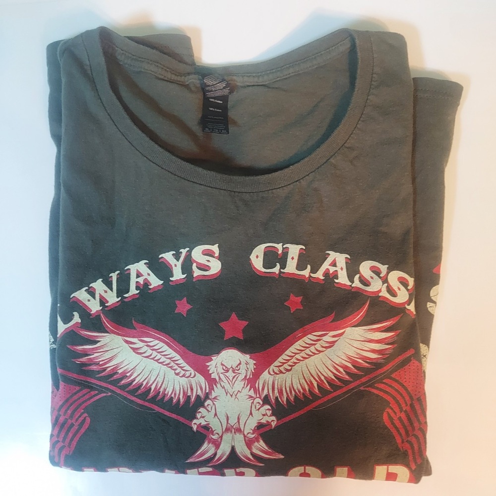 Anvil Veteran Of Army T Shirt Xl Green Graphics